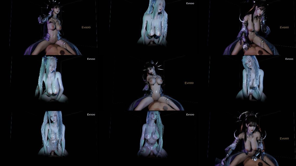 Evooo-战败骑乘 白毛骑乘【2V-397mb-4.29分钟】.gif